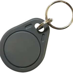 Badge RFID porte-clé gris