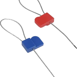 Scellés NFC rouge et bleu à câble