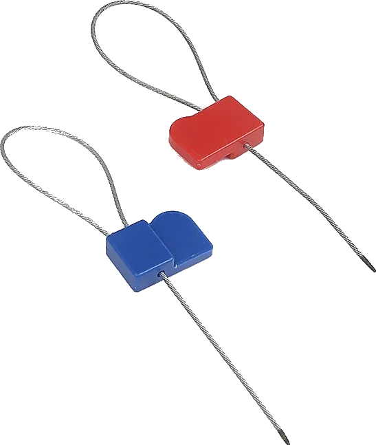 Scellés NFC rouge et bleu à câble